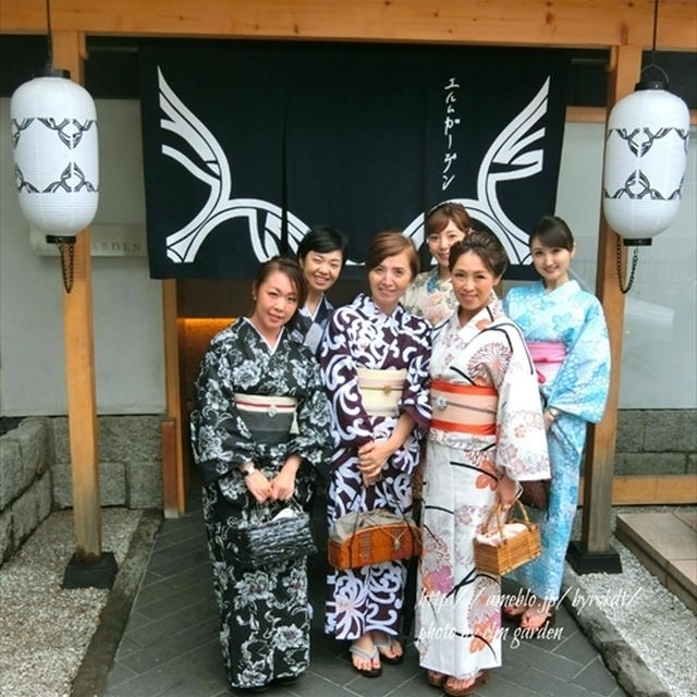 第二回 浴衣で流しそうめん♡