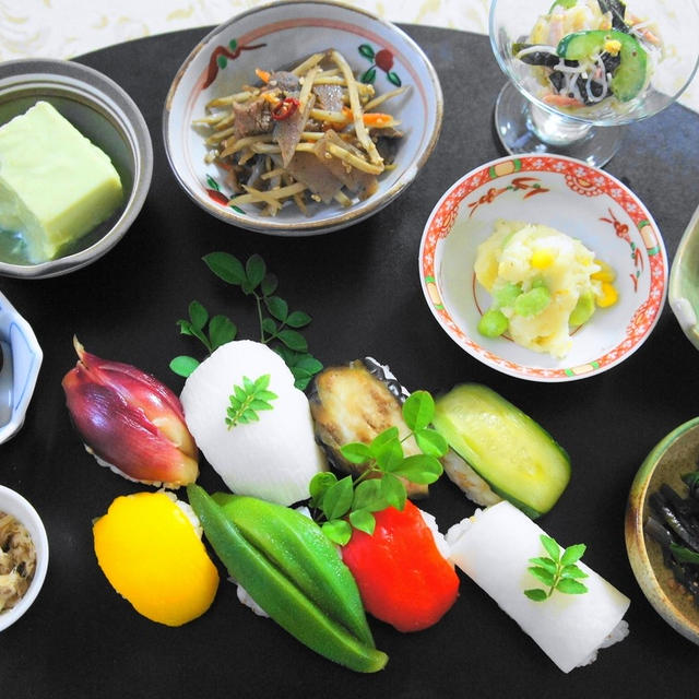 野菜寿司のワンプレート　　ワンプレート研究会