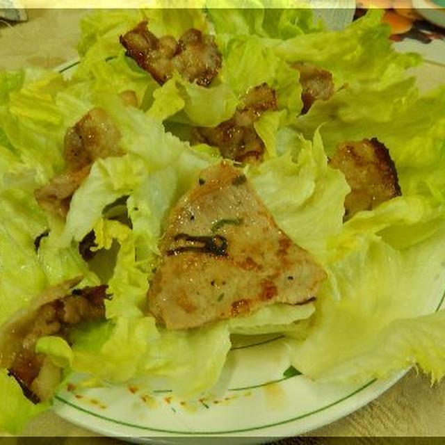 パセリと牡蠣の蒸し煮～実家での夕食