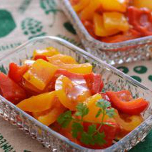 ペペロナータ。（冷やして、夏の常備菜）と6月の晩ごはん。