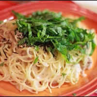 具だくさん♪大葉とツナのたらこクリームパスタ☆