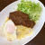 キーマカレーをタコライス風に