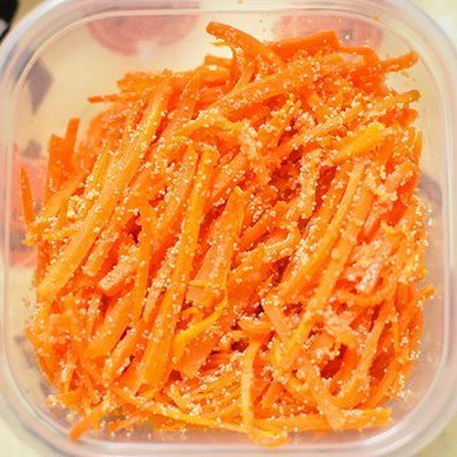 作り置き：にんじんの明太子和え