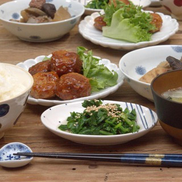 ミートボール定食。