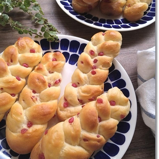 いちご粒ジャム三つ編みスティックパンはピクニック用に作ったけど…トトと空手！