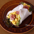 卵とソーセージでつくる、花咲く春のサンドシナイッチ☆簡単、節約朝ごはん♪