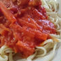 海老とトマトクリームパスタ