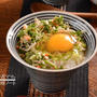 今朝はサラダ卵かけご飯で♪