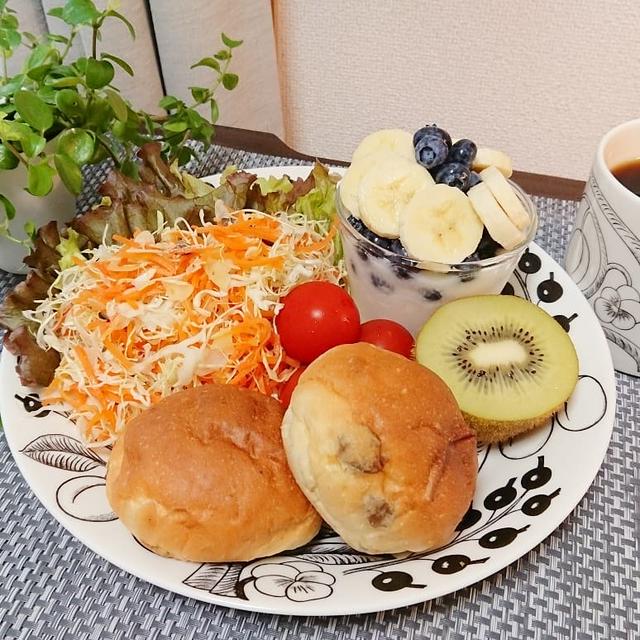 2018/8/8*もりっとコールスローの朝プレート*