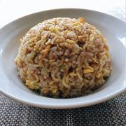 袋麺チャーハン作ってみた。ツナ缶入りバージョン。美味しい、けど、本音は？