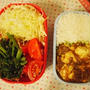 麻婆豆腐と春菊の胡麻和えお弁当