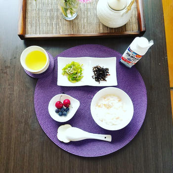 【breakfast】休日はお粥で体調改善