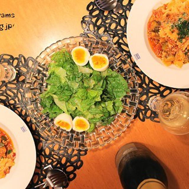 ストウブで『具沢山ミートソースパスタ』な夜。