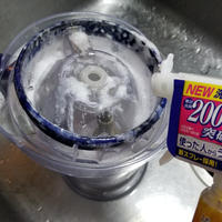 花王キュキュットCLEAR泡スプレーでキレイ簡単ミキサーの隅々