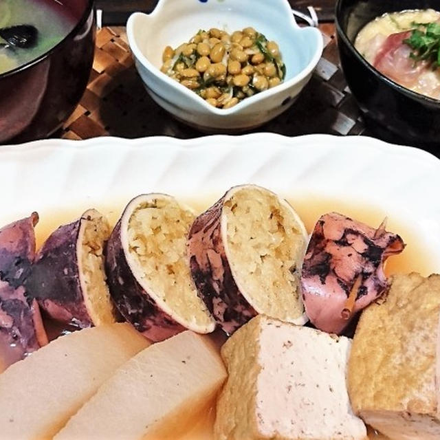 息子大好物！我が家流イカ飯de夕食　＆　今どきの卒業式にびっくり＆最後まで泣かせるな！？
