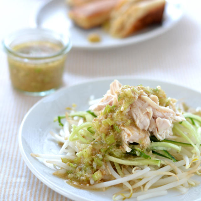 なちゅこと秋の味覚～しょうゆ糀ねぎだれ・棒棒鶏。すだちとさんまのロースト。