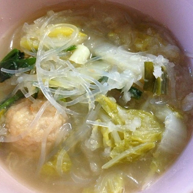 生姜と肉団子のスープ