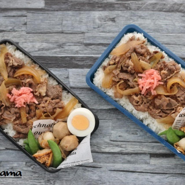 牛丼弁当 / 栗きんとん