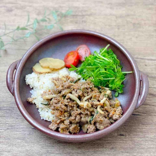 【レシピ】味付けは醤油麹だけ、簡単そぼろ丼