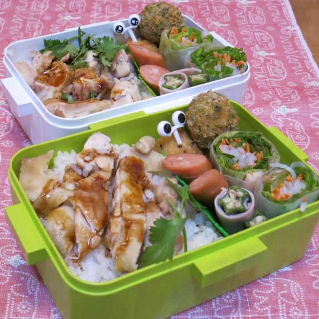 海南鶏飯でエスニックなお弁当♪　