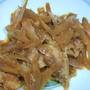 鶏とごぼうの炒め物ニンニク風味