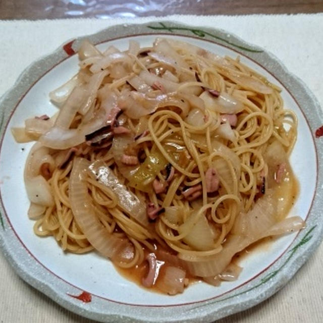 イカの塩辛和風パスタ