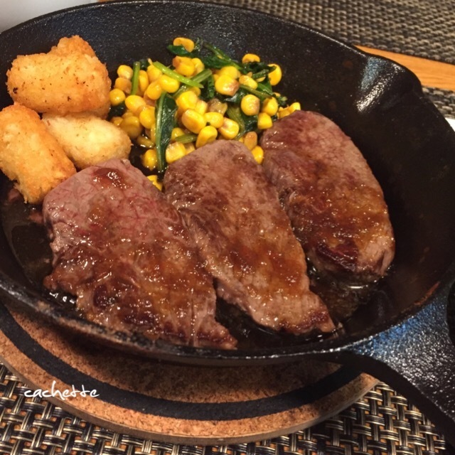 つもりご飯でステーキ♡