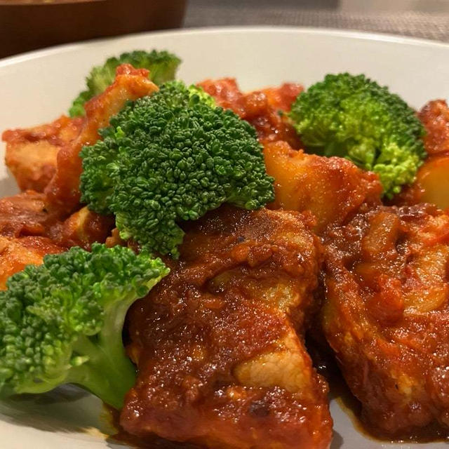 昨日の晩ごはん☆豚バラブロック肉を洋風アレンジ！