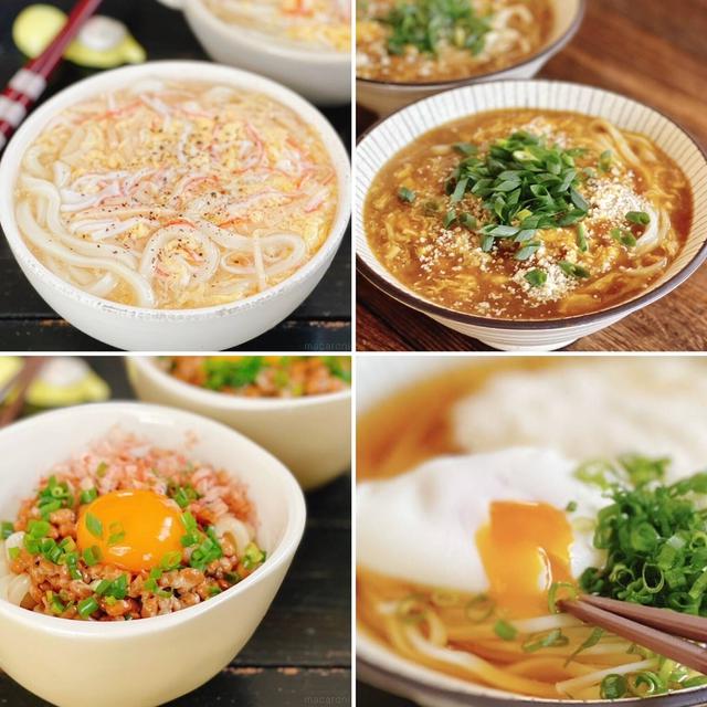 定番食材・卵でぽかぽか♪ 簡単うどんのレシピ4選