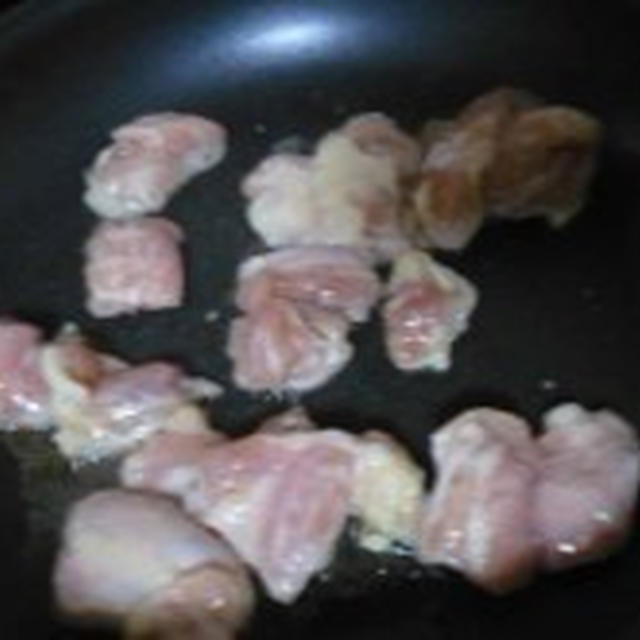 せせり（鶏の小肉）と小松菜の塩糀（塩糀　塩こうじ）丼
