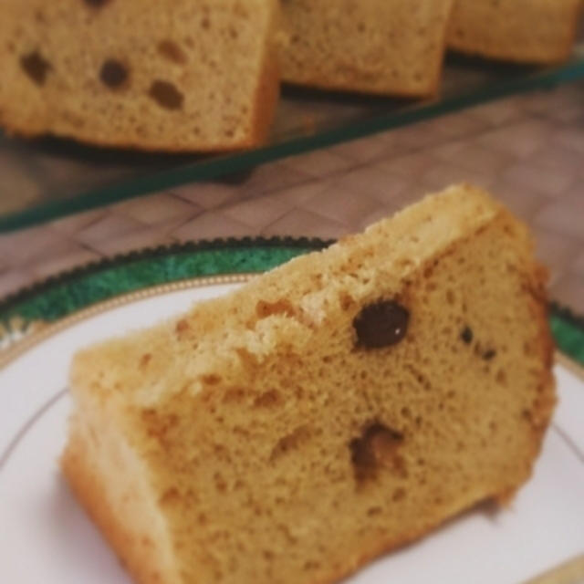 タイガーナッツフラワー入りシフォンと、クッキーと♪