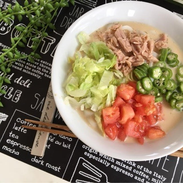 めんつゆ&マヨネーズ&すりごまで 極上冷やしうどん
