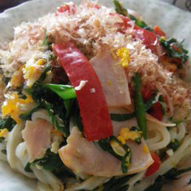 カラフル塩焼きうどん