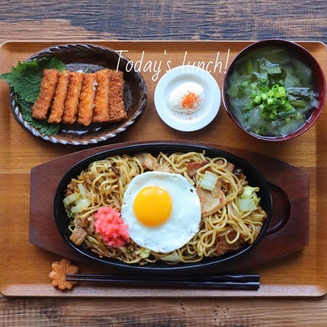 おうち焼きそば定食