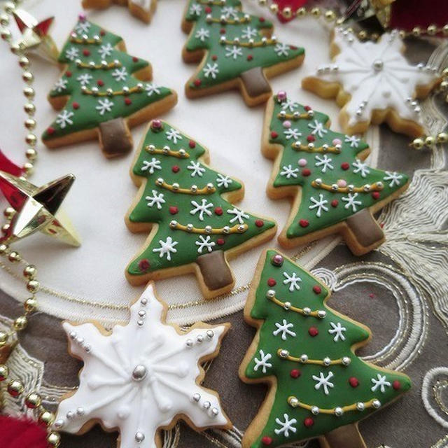 クリスマスツリーのクッキー