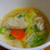 冷凍餃子で野菜たっぷり暖かいスープ～