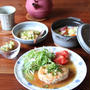 根菜入りの豆腐ハンバーグ。