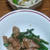 豚肉とにんにくの芽のオイスターソース炒め