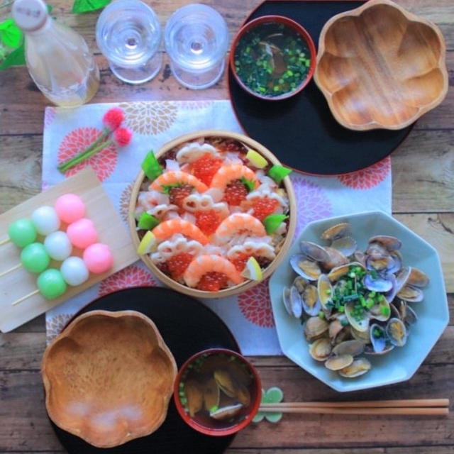 ひな祭りのメニューは、クックパッドで簡単に美味しく作ろう