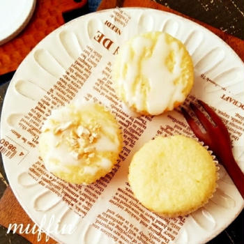♡ホットケーキミックスde作る♪ふわもち食感のレモンマフィン♡【#ホワイトデー】