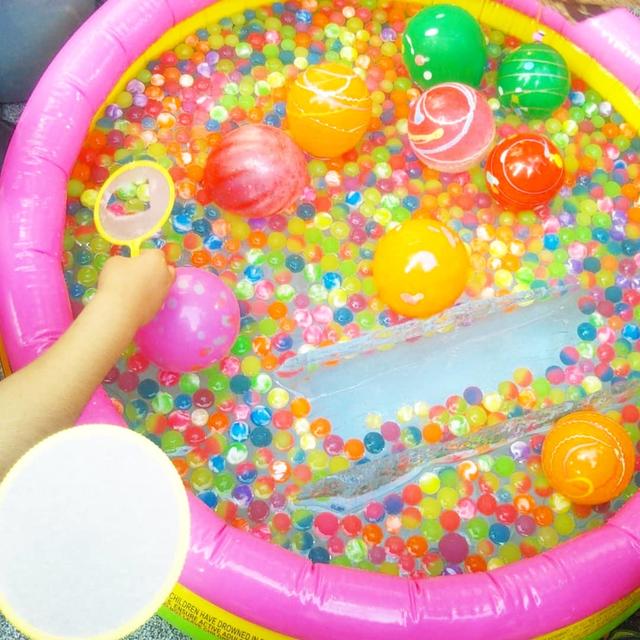 夏休み☆氷入りなスーパーボールすくい！