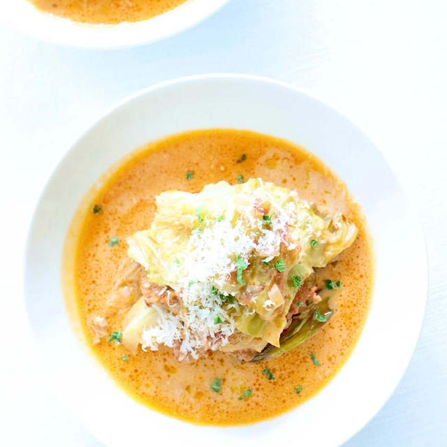 巻かないから簡単〜♪【Bistroミルフィーユキャベツ】ロールキャベツ