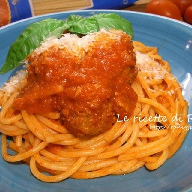 うちのミートボールスパゲッティ♪ Spaghetti e Polpette