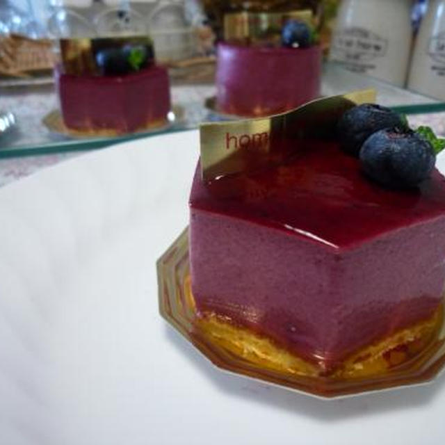 カシスババロアケーキ作りました！