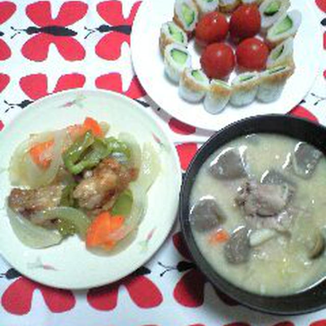 揚げないから揚げで酢鶏