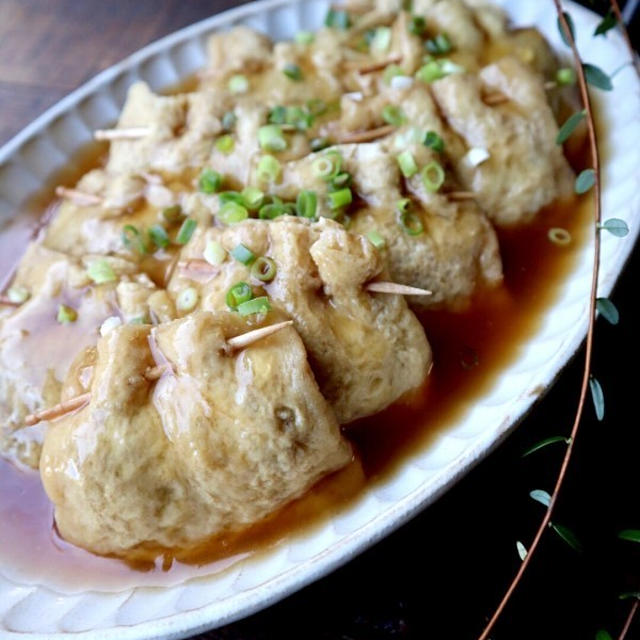 しみじゅわぁ〜っ♫油揚げの袋煮♡【#簡単レシピ#おかず】