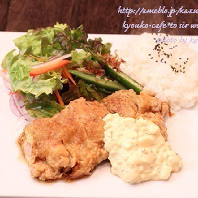 昼カフェ☆チキン南蛮セット