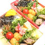 韓国風海苔ごはん　ピーマンの肉詰め弁当