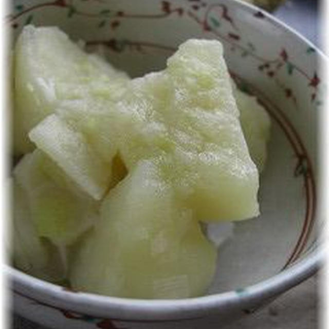 じゃがいものねぎ塩煮。　と献立。