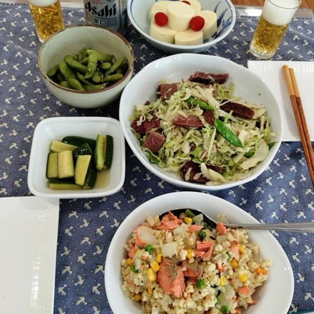 肋骨の脇の筋肉痛が半端じゃない ～ サーモンチャーハン